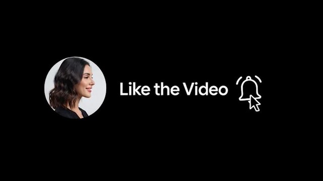 A smiling person appears next to a graphic that says 'Like the Video' with a thumbs-up icon and a cursor pointing to it