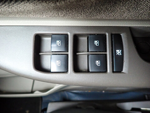 Car Electric Window Control Panel with Locking Feature