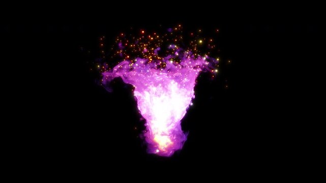 VFX Magic Fire 5 Seconds in + 5 Seconds loop 30fps Animation2