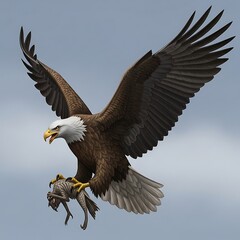 Obraz premium Eagle with Prey.