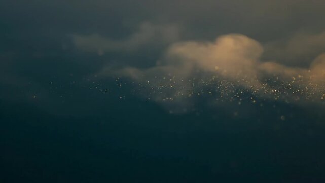 Abstract cinematic background with ethereal dust particles and soft light, creating a mysterious and atmospheric visual experience, ideal for digital projects