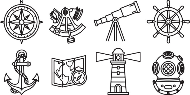 Various medieval siege weapons and contraptions used in warfare Vector