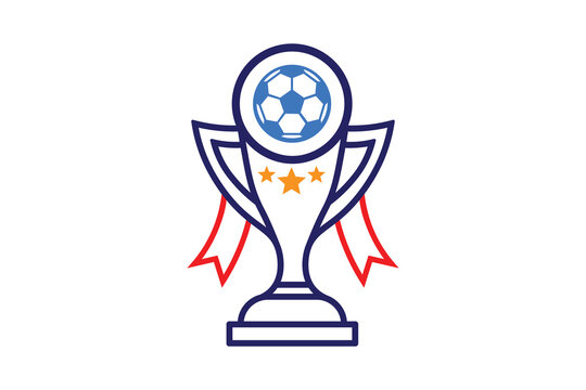 Soccer Trophy Award Illustration