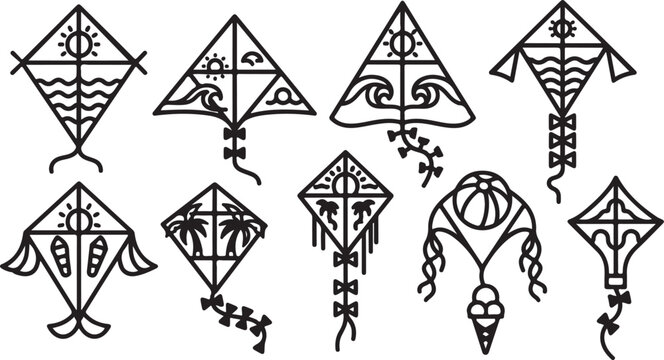 A collection of intricate and ornate tree of life designs in various styles Vector