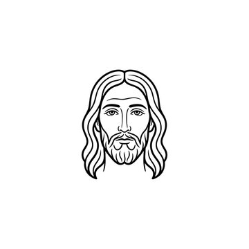 Jesus Christ Face Vector Art