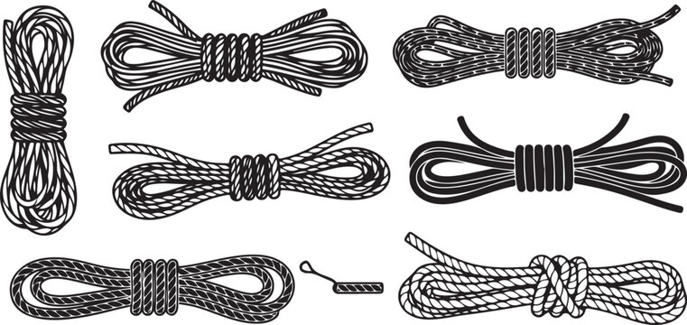 Traditional chinese knots and decorative braiding patterns Vector