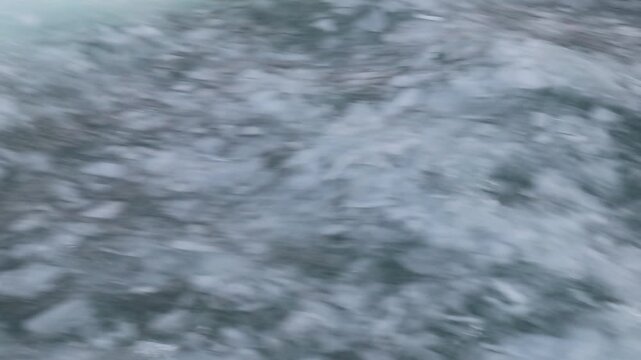 ice flowing into water Winter Niagara Falls