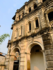 Fototapeta premium A French-style Western-style mansion in Haiyuan, Guangxi, China during the Republic of China