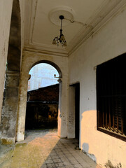 Obraz premium A French-style Western-style mansion in Haiyuan, Guangxi, China during the Republic of China