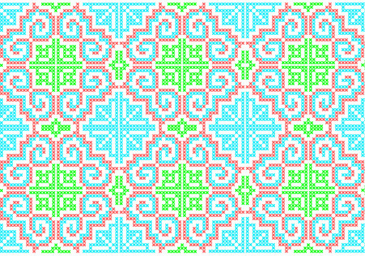 Hmong traditional clothes pattern background.