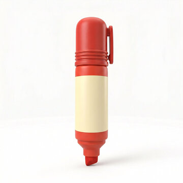 Marqueur rouge pour &eacute;criture et dessin sur diff&eacute;rentes surfaces