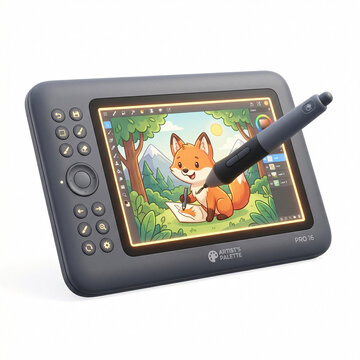 Tablette Graphique Avec Dessin De Renard