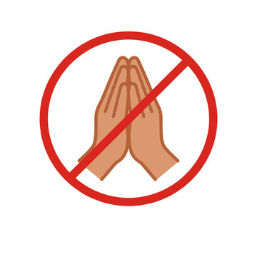 No Prayer Sign Icon