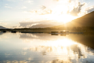 Fototapeta premium Sunset over Diamond Waters NSW