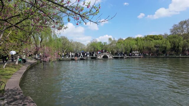 Scenery by West Lake in Spring