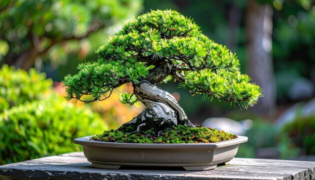 Bonsai tree in pot