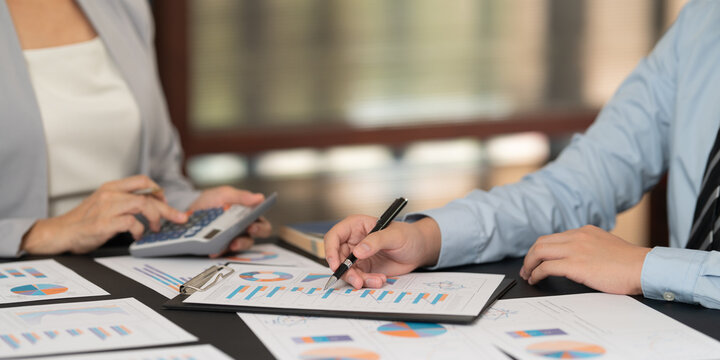 Financial advisor 0r Financial Planner are prepare a financial plan insight for the client. Personal financial planning services concept.	