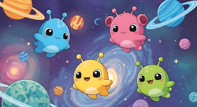 Outer space with a child theme