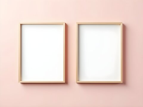 Classic wooden picture frame with rustic style