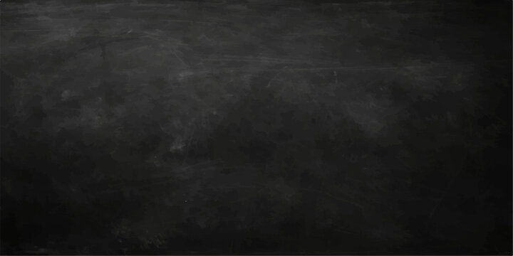Vintage aged dark blackboard texture backdrop with blank chalk board surface and a grey grunge concrete frame design