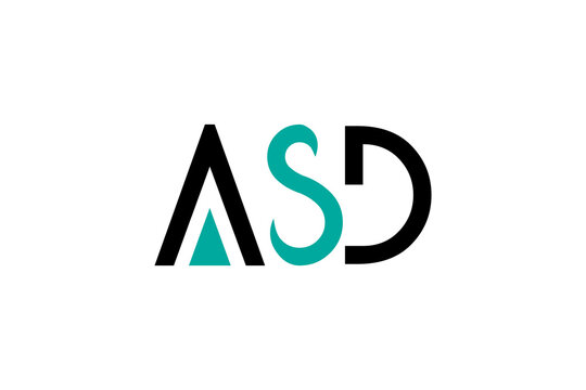 asd letter logo design vector 