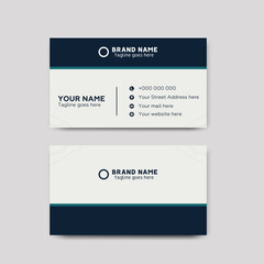 Obraz premium Creative business card and website template design set featuring flat vector layouts for professional web banners and paper brochure elements