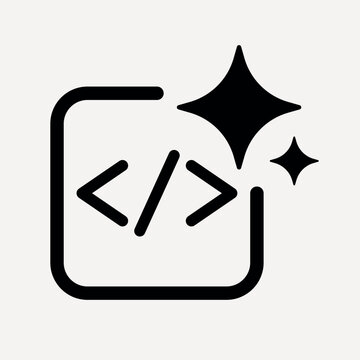 Clean coding symbol design icon vector