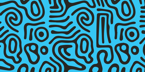 Obraz premium Spiral and loop motif for packaging