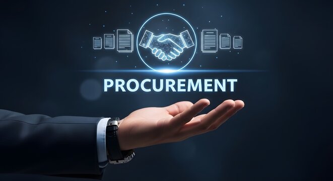 Digital procurement strategy handshake technology for efficient supply chain management