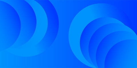 Obraz premium Abstract Blue Overlapping Circular Shapes Background with Vibrant Gradients.10eps.
