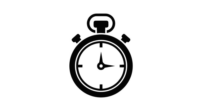 stopwatch on white background