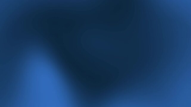 Modern deep blue gradient background animation with soft blurred abstract forms. Professional backdrop for technology presentations, corporate slides, fintech videos, and marketing media