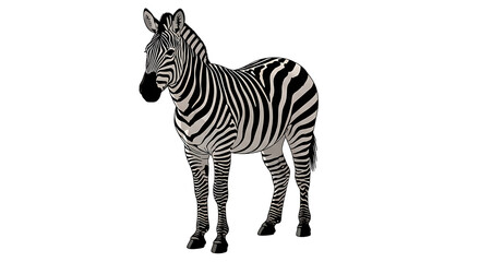 zebra standing alone black and white © Md Shohel rana