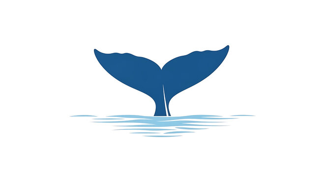 whale tail in the ocean water