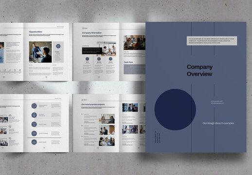 Indigo Blue Marketing Studio Promo Brochure Layout