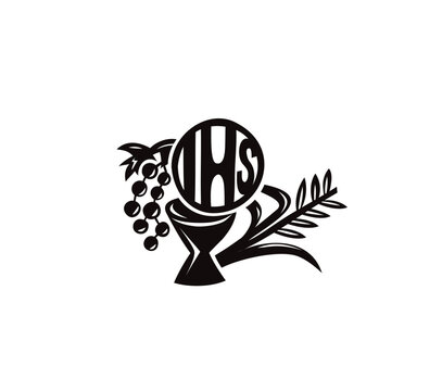 IHS Sign and Symbol Church, art silhouette vector design