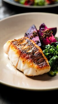 Pan-Seared Murray Cod Fillet Fine Dining