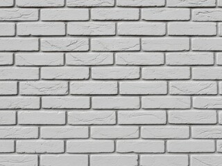 Fototapeta premium Uniform light gray brick wall texture with subtle grooves