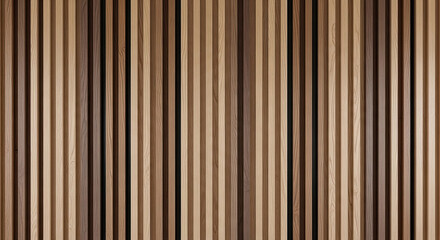 Obraz premium A close-up view of a striped wooden surface with various brown hues