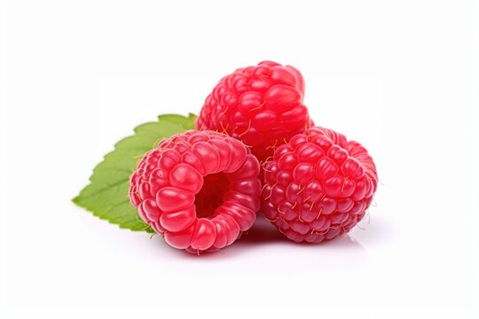 Berry type raspberry fruit plant.