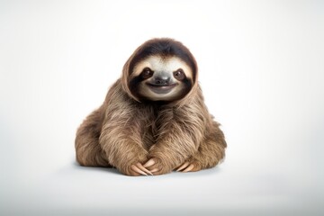 Fototapeta premium Sloth wildlife smiling animal.