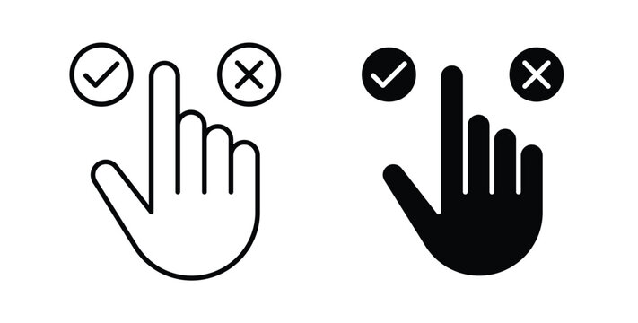 Choice icon pack flat black, Editable line icons