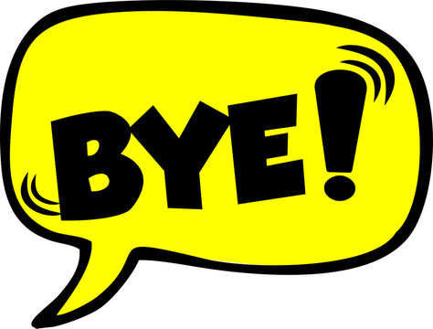 Cartoon comic sign burst clouds. Speech bubble, Bye sign expression and pop art text frames. Comics mem expressions speech, superhero book Bye label. Isolated vector symbols set