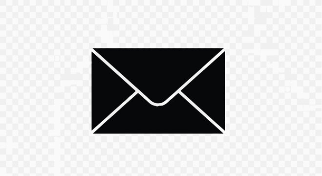 Envelope icon represents digital communication and messaging systems that facilitate professional correspondence in a modern corporate environment, providing ample copy space for graphic designs.