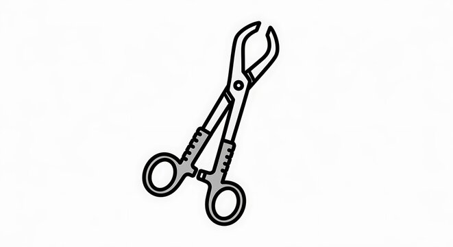 Scissors cutting tool object.