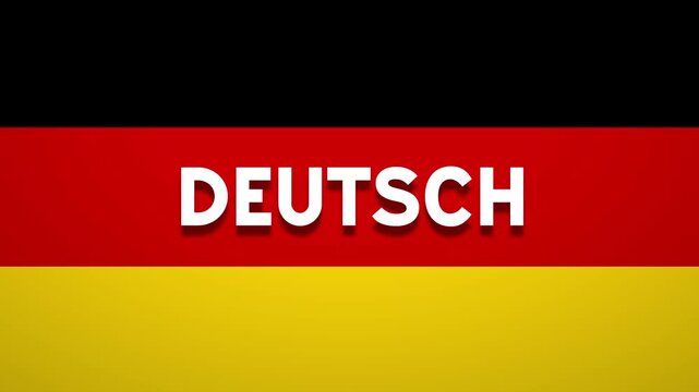 German word text on Germany flag background