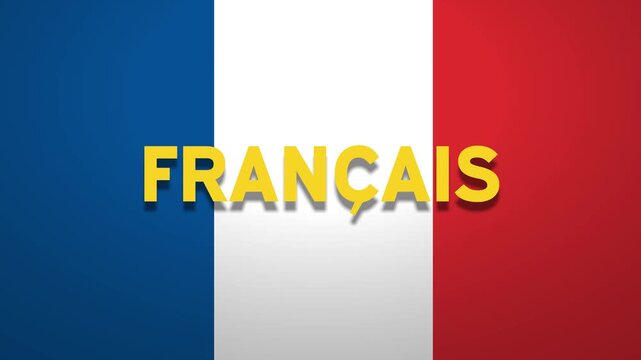 French word text on France flag background