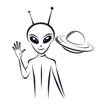 silhouette of a friendly alien waving with antenna (2)(2)
