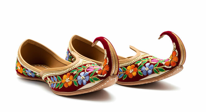 Authentic Desi Khussa Shoes Pair in Ethnic Design