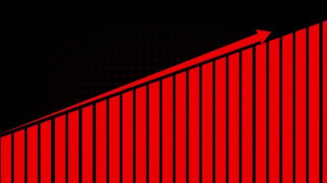Abstract business graph chart icon. Financial business diagram charts and stock numbers showing profits .Graph With rocket Sale Symbols. Profit, Business Success icon